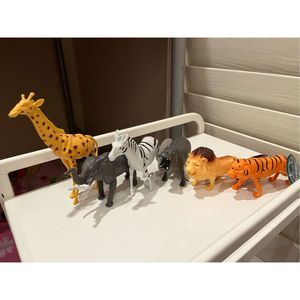 Set Of 6 Jungle Animal Figures toy For Children Kids